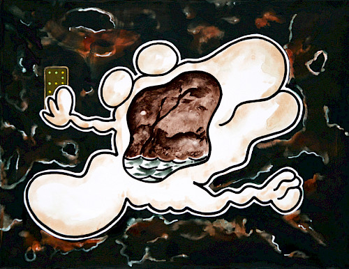 Vollmond | Acrylfarbe auf Leinwand | 70 cm x 90 cm | 2026