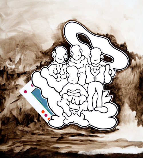 Team | Acrylfarbe auf Leinwand | 110 cm x 90 cm | 2026