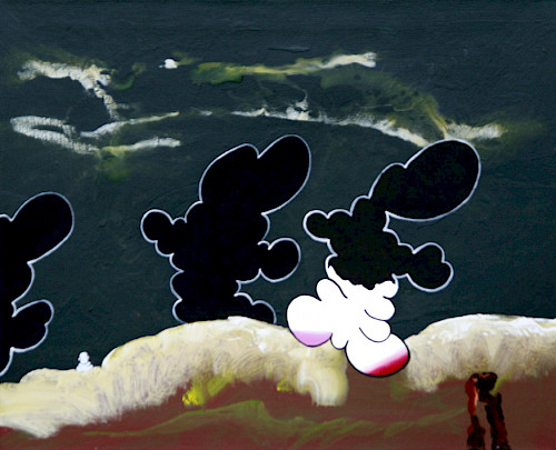 Schritte | Acrylfarbe auf Leinwand | 90 cm x 110 cm | 2026