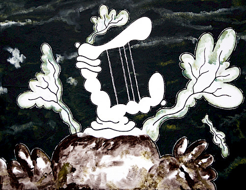 Harfe | Acrylfarbe auf Leinwand | 140 cm x 160 cm | 2026