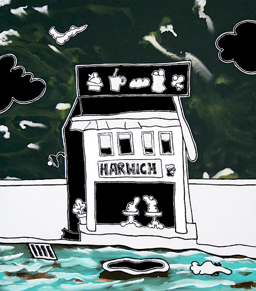 Harwich | Acrylfarbe auf Leinwand | 160 cm x 140 cm | 2025