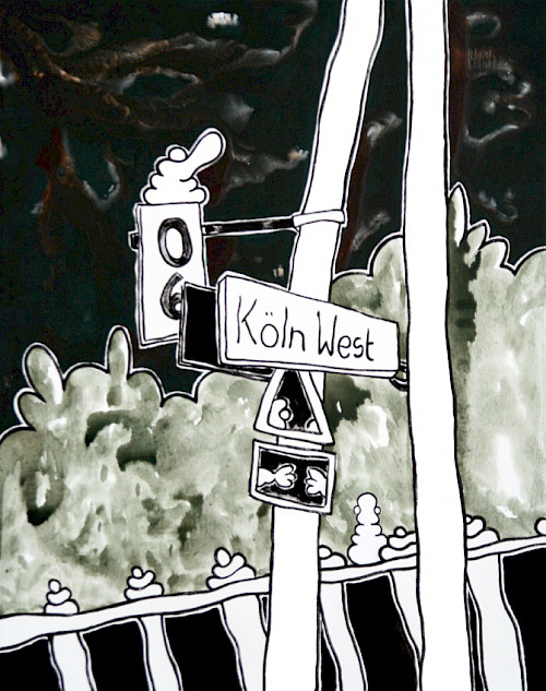 Köln-West | Acrylfarbe auf Leinwand | 120 cm x 95 cm | 2026