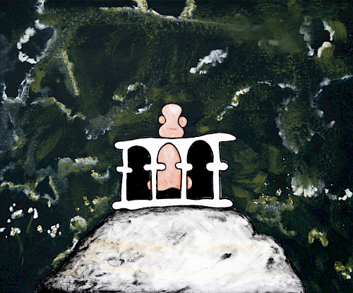 Burg | Acrylfarbe auf Leinwand | 100 cm x 120 cm | 2026