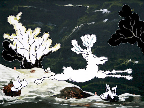 Hirsch | Acrylfarbe auf Leinwand | 150 cm x 200 cm | 2026