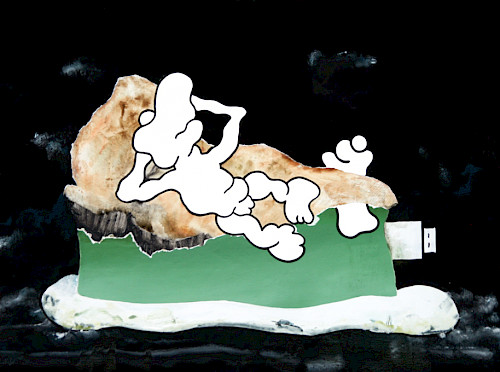 Stick (relaxed) | Acrylfarbe auf Leinwand | 90 cm x 120 cm | 2025/26
