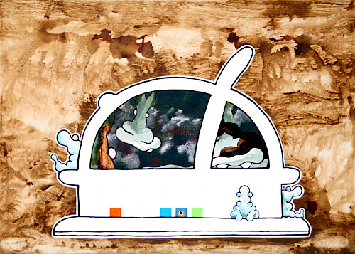 Waiting | Acrylfarbe auf Leinwand | 100 cm x 140 cm | 2026